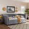 Baxton Studio Mabelle Gray Upholstered Queen Size Daybed 154-9486 - alternate 7